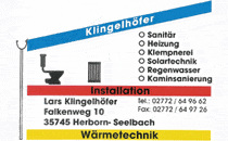 Logo von Wärmetechnik und Installation Klingelhöfer Lars